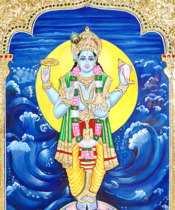 Dhanvantari Tanjore Painting