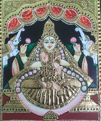 Gajalakshmi Tanjore Art