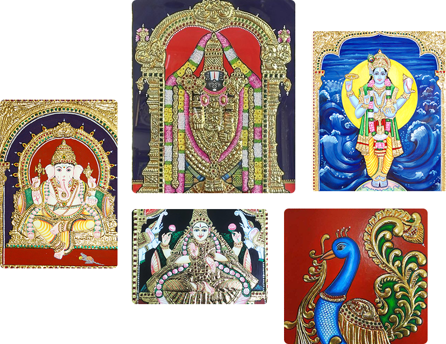 Authentic Tanjore Painting Artwork