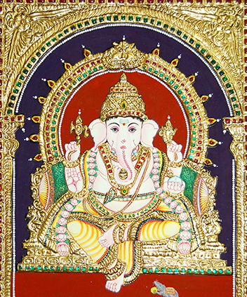 Vinayagar Tanjore Art